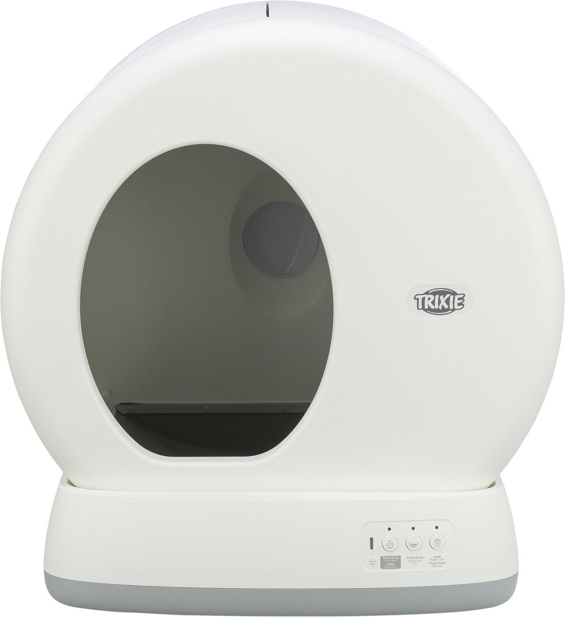 Trixie - self-cleaning litter box - plastic - white - automatic litter box-0