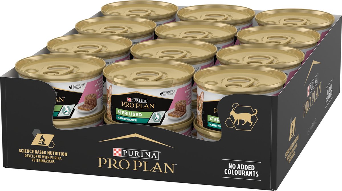 Pro plan sterilized adult cat - wet cat food - salmon tuna - 24x 85 g-0