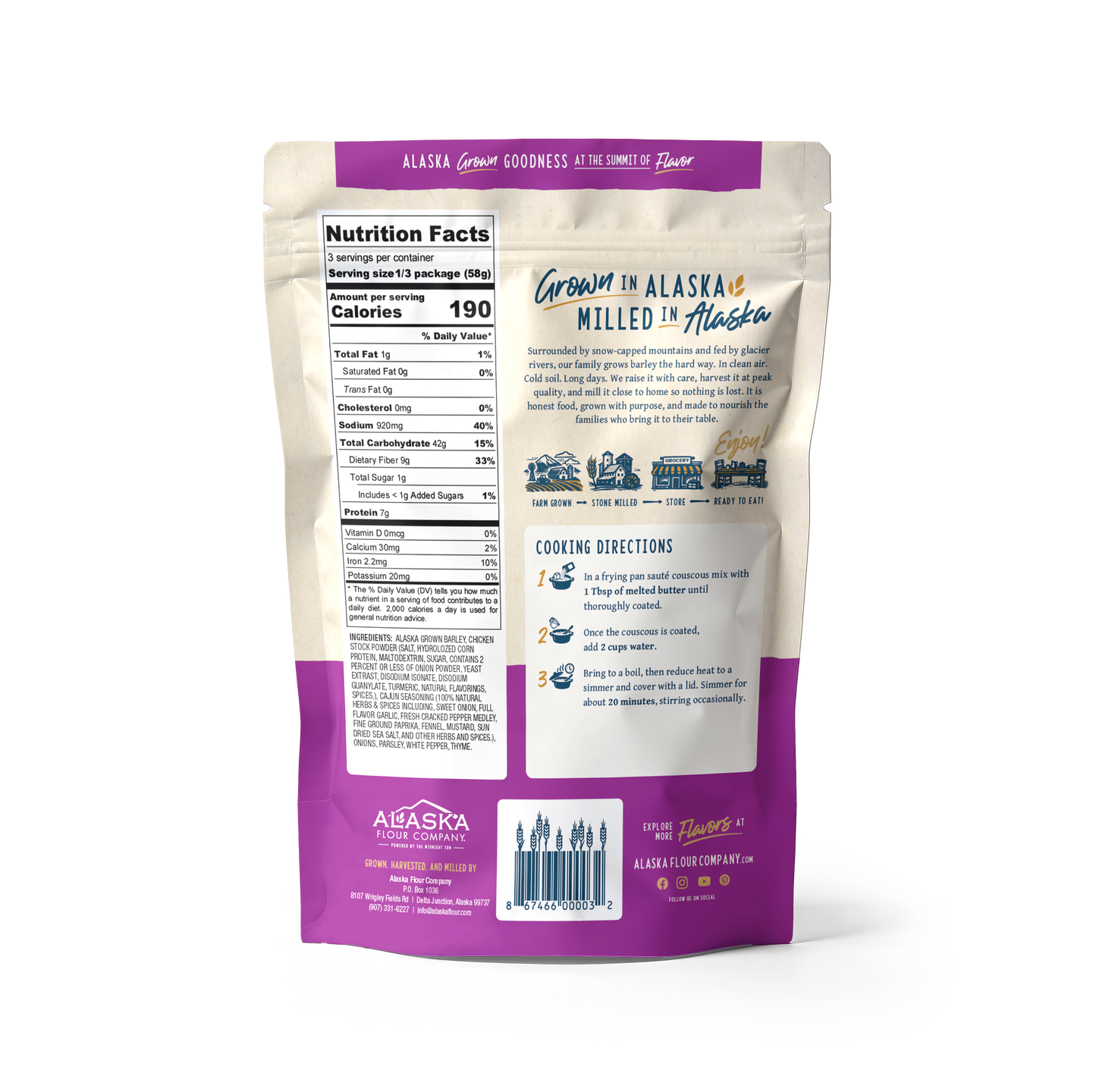 Cajun Barley Couscous
