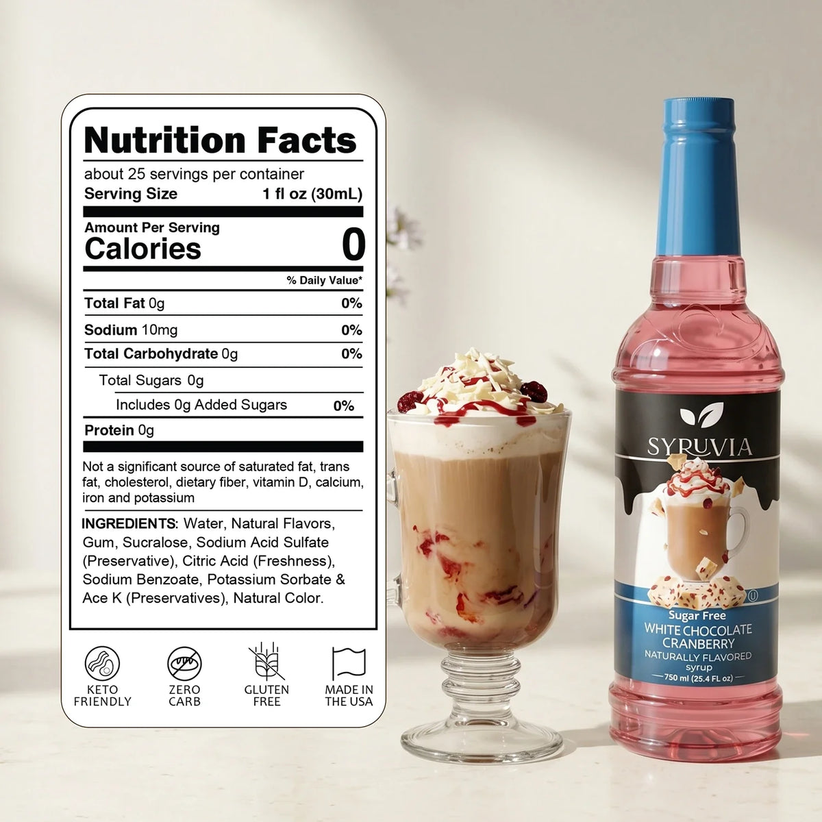 Sugar Free White Chocolate Cranberry Syrup-2