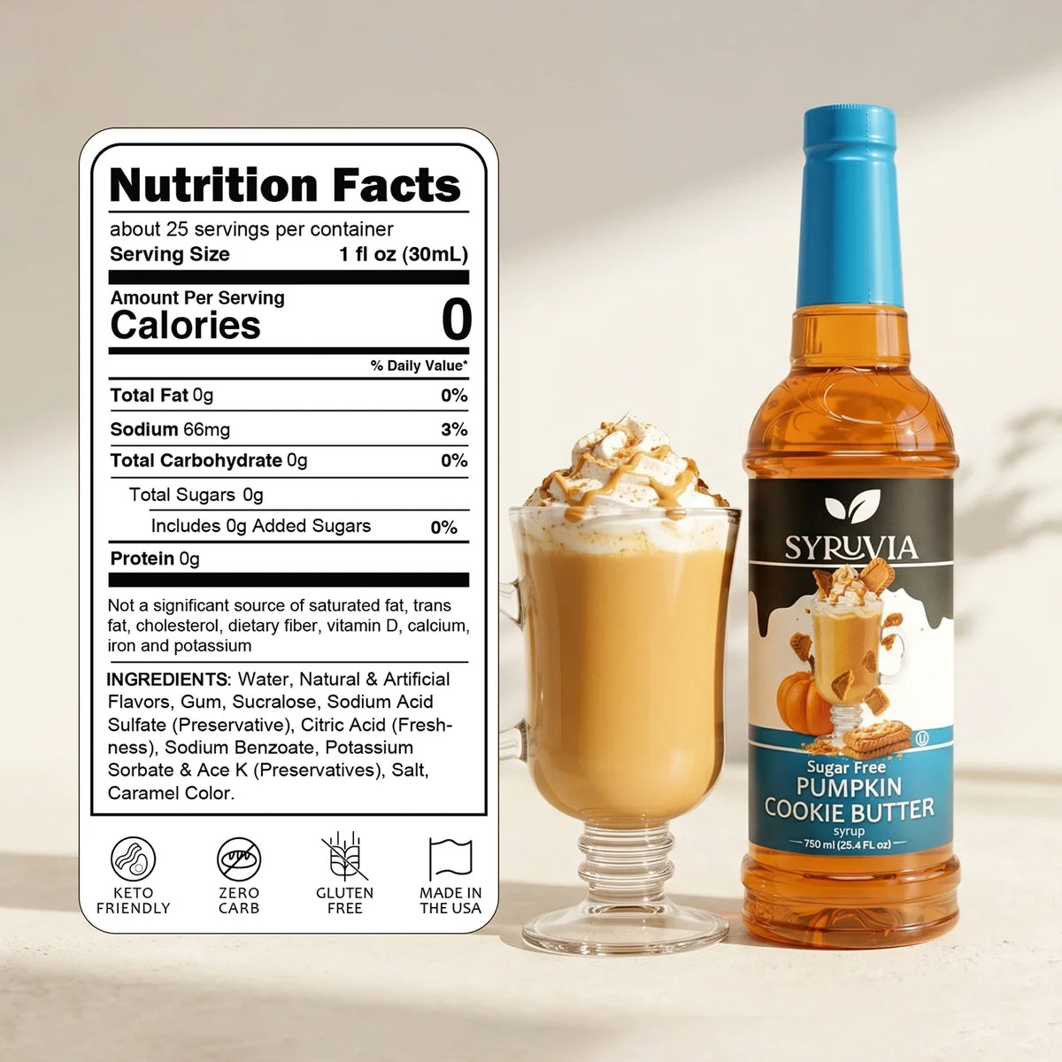 Sugar Free Pumpkin Cookie Butter Syrup-2