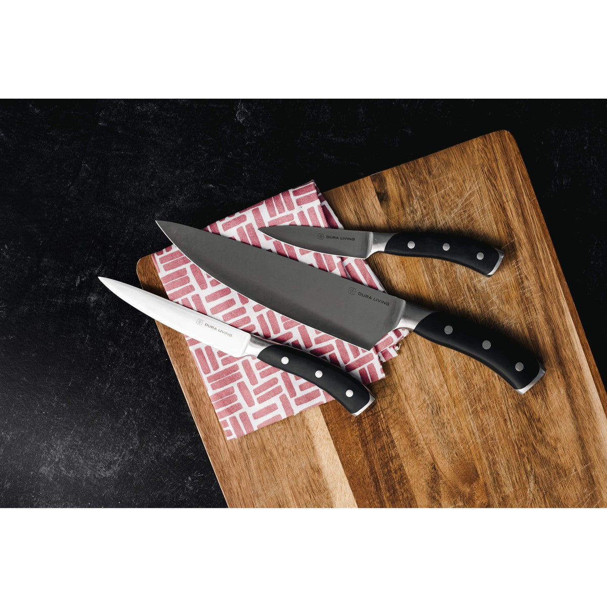 Elite 3-Piece Kitchen Knife Set – Black-1