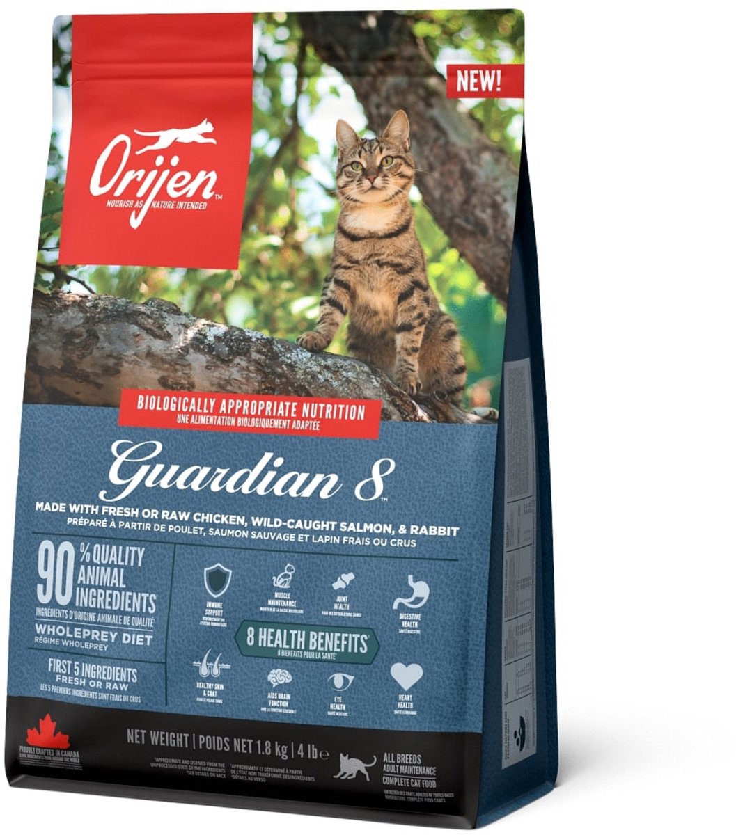 Orijen guardian 8 cat chicken turkey salmon - cat food - 1.8 kg-0
