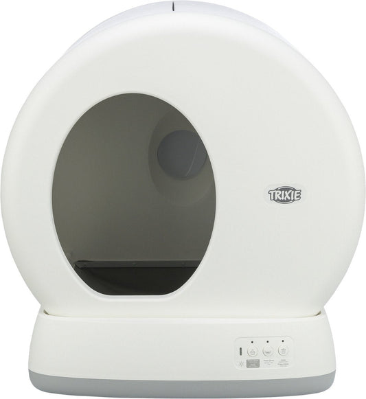 Trixie - self-cleaning litter box - plastic - white - automatic litter box-0