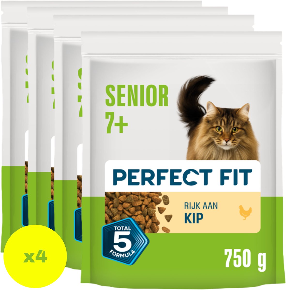 Perfect fit cat food - senior - chicken - 4x750g-0