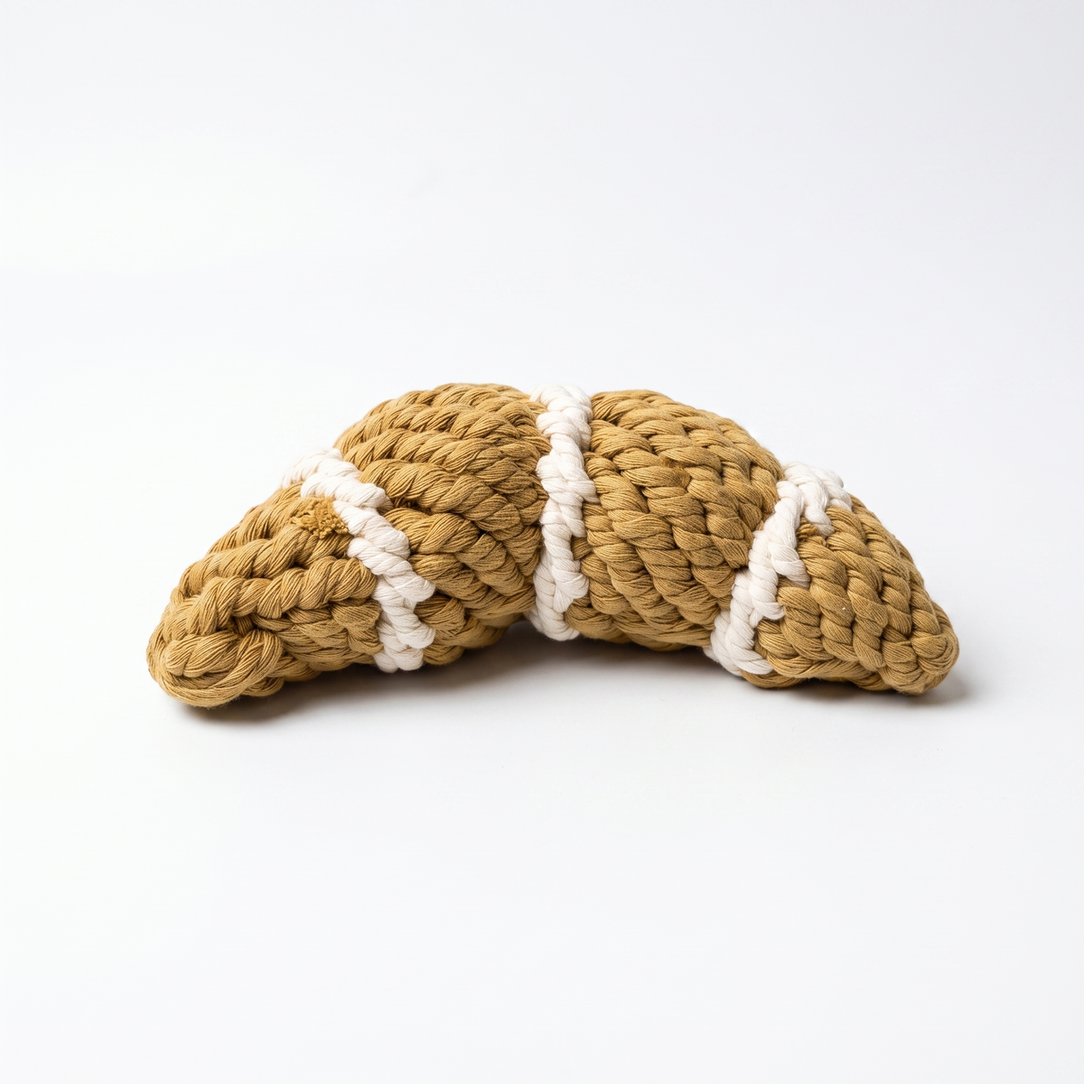 Handcrafted Croissant Pet Toy-1