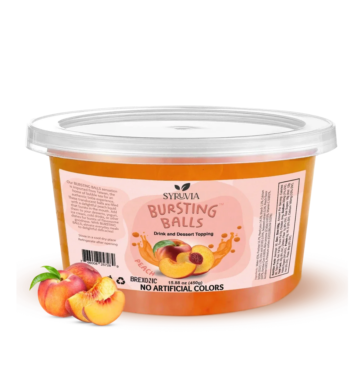 1 LB Peach Flavored Popping Boba-0