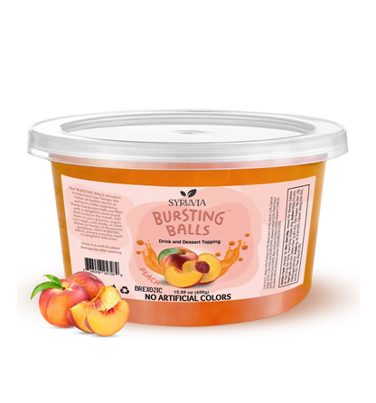 1 LB Peach Flavored Popping Boba-0