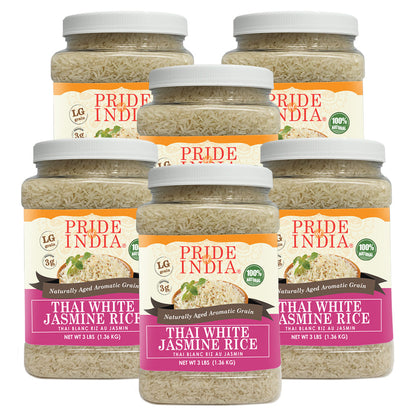 Thai White Jasmine Rice - Hom Mali Fragrant Long Grain Jar-6