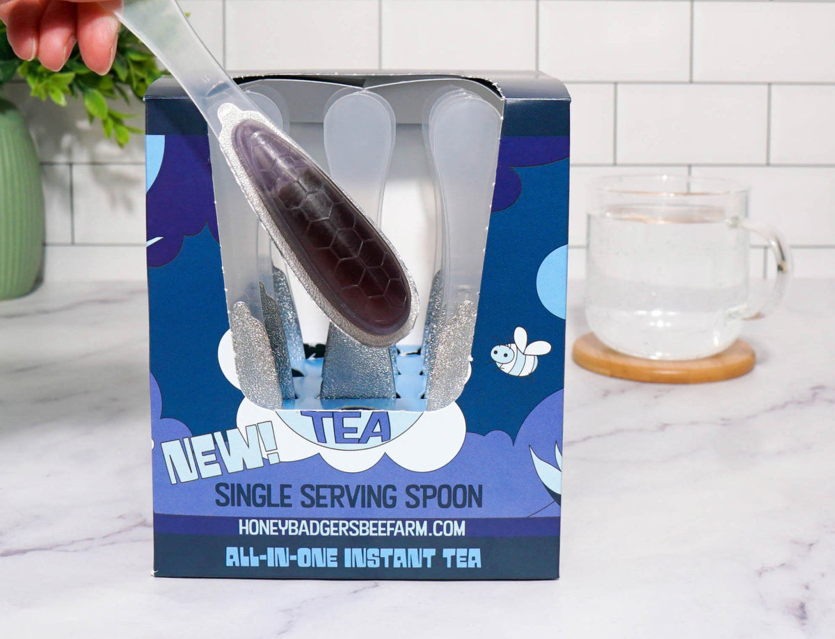 Badgers Honey Spoon /Blue Razz Honey Tea-1