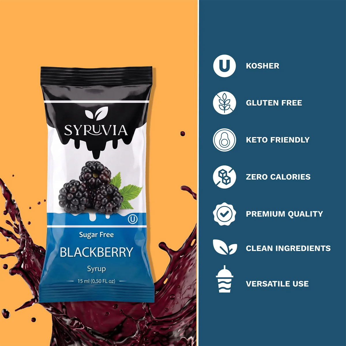 Sugar Free Blackberry Syrup Pouches-2