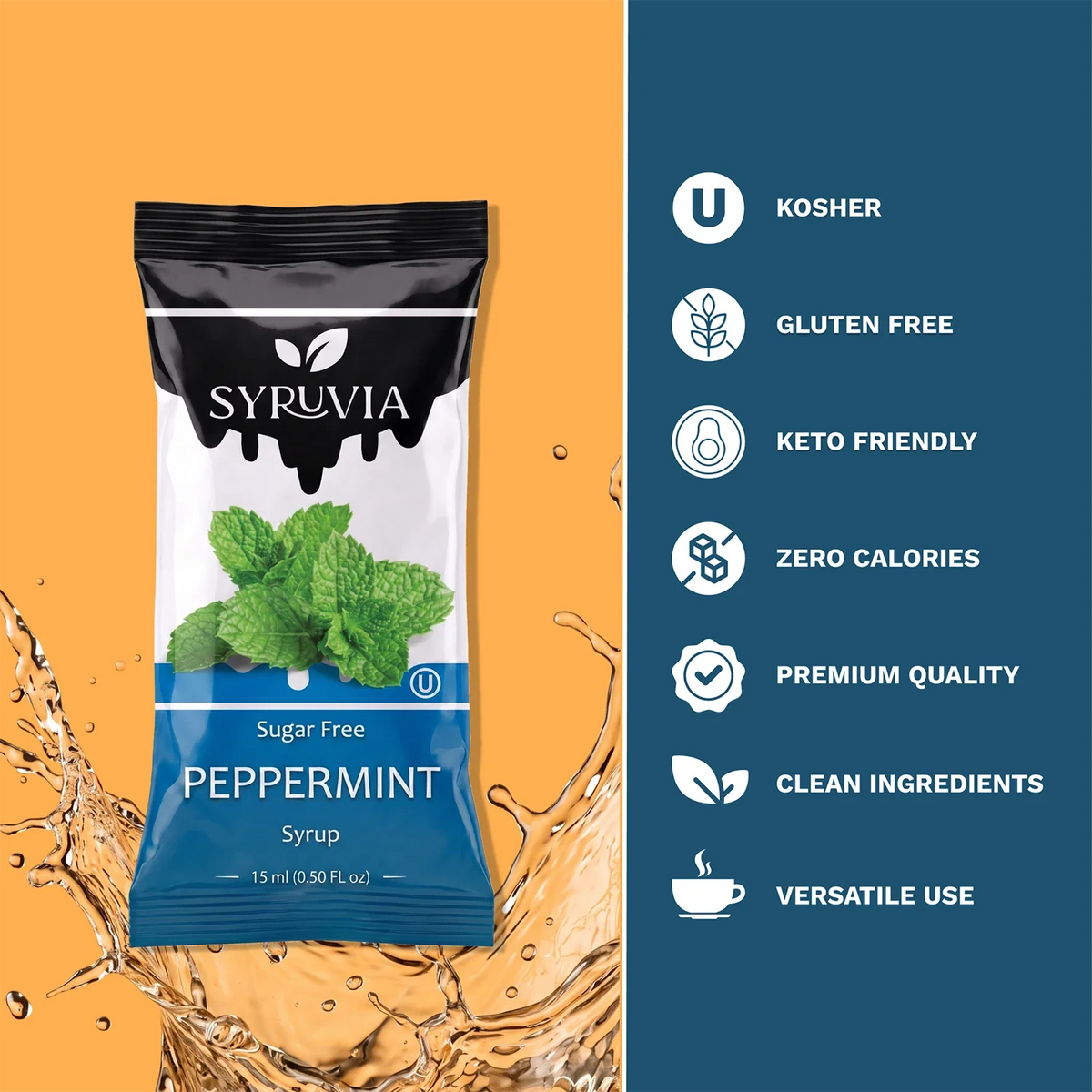 Sugar Free Peppermint Syrup Pouches-2