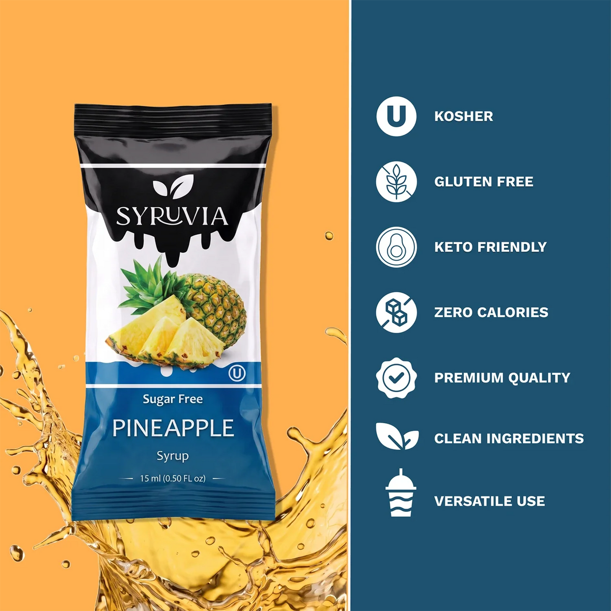 Sugar Free Pineapple Syrup Pouches-2