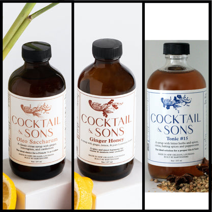 The Gin & Vodka Cocktail Studio (Craft Cocktail Syrup Pack - 8oz)-1
