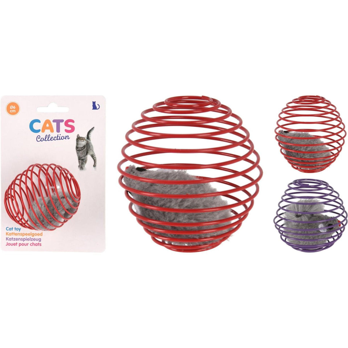 Cats Collection Kattenspeelgoed bal dia 6cm-0