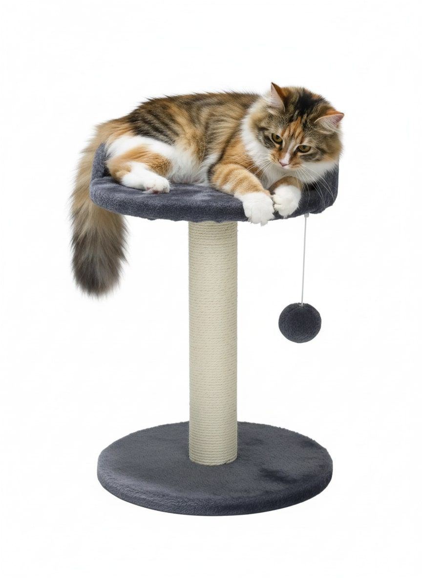 Cat Tree Tower for Indoor Cats with Plush Perch-0