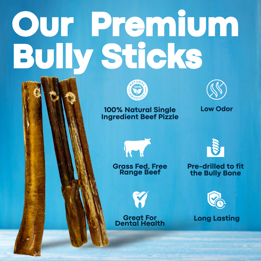 7" Thin Bully Sticks - Bully Bone Included-3