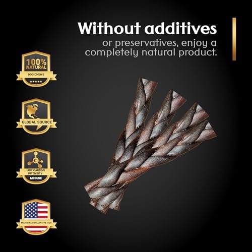 Woof Nific Braided Collagen Sticks for Dogs – Natural Beef Chew-2