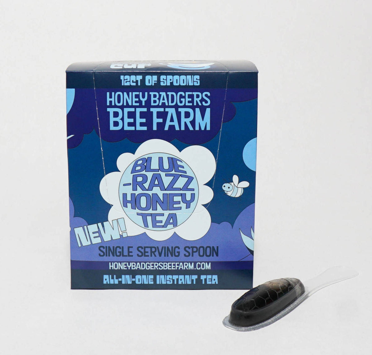 Badgers Honey Spoon /Blue Razz Honey Tea-0