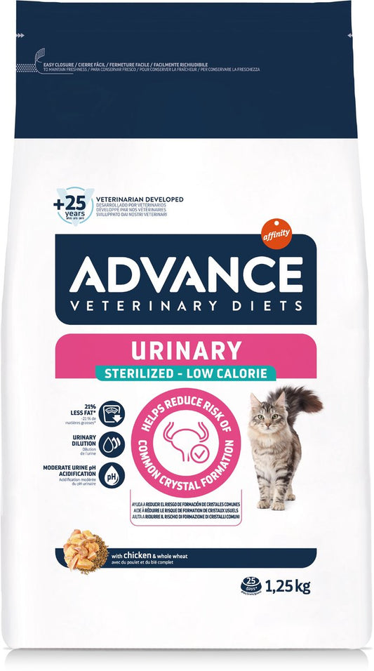Advance veterinary diet cat - urinary - sterilized - low calorie - cat food - 1.25 kg-0