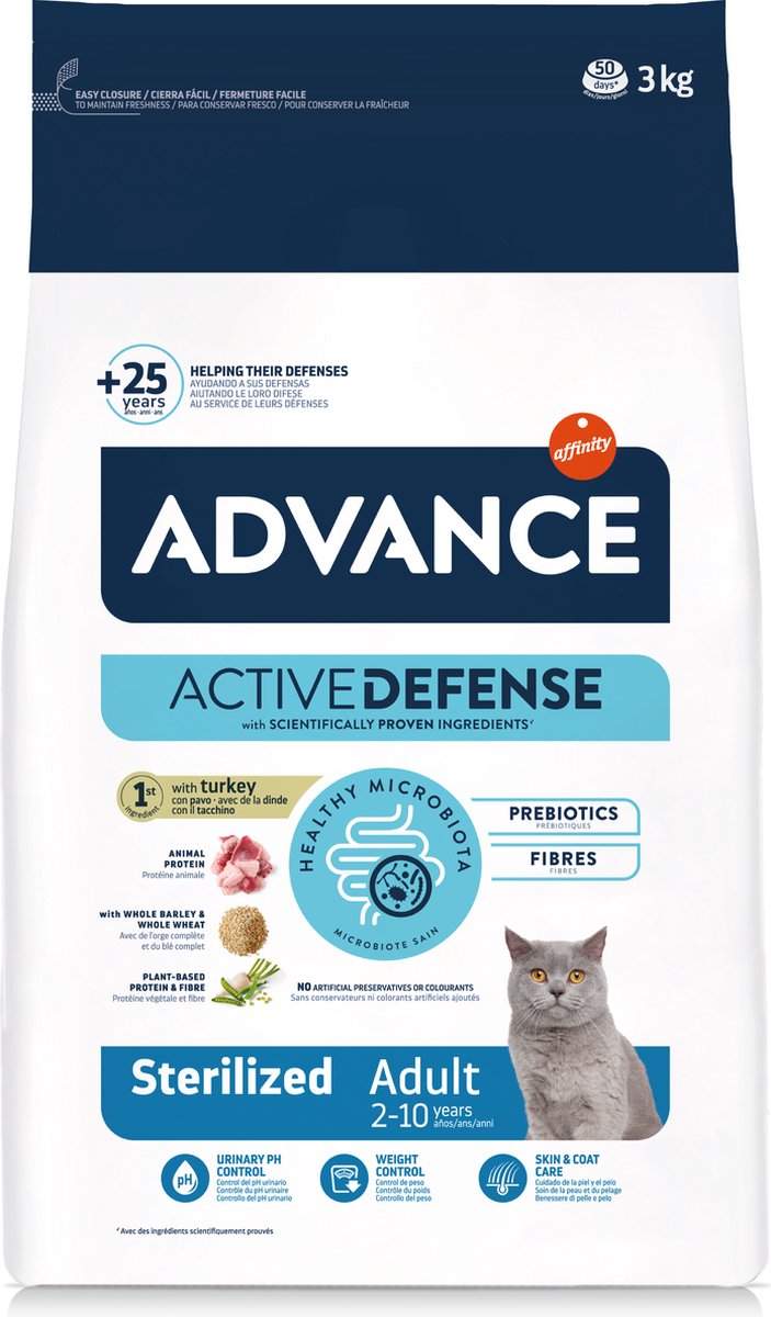 Advance - sterilized - turkey - cat food - 3 kg-0