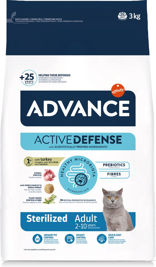 Advance - sterilized - turkey - cat food - 3 kg-0