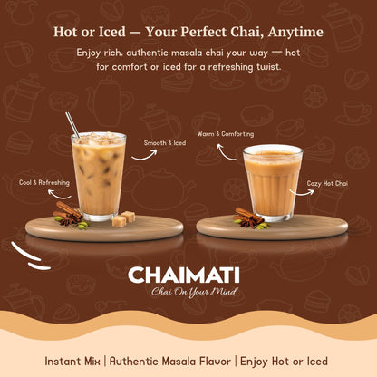 Chaimati Unsweetened Masala Chai Mix, 2 LB (908 gm) | No Added Sugar, Gluten Free, Dairy Based | Instant Powdered Tea, Makes 75 Cups | Cinnamon, Ginger, Cardamom | Ready in Seconds | Hot or Iced-3