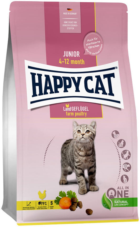 Happy cat junior cat food - poultry - 10 kg-0