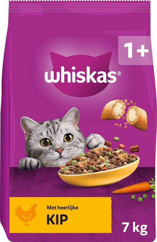 Whiskas cat food - adult 1+ - chicken - bag 7kg-0