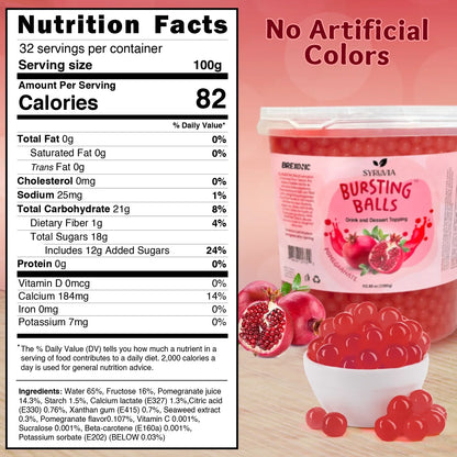 7 LB Pomegranate Flavored Popping Boba-1