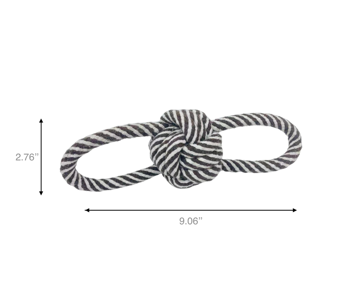 Monli Rope Toy / Black and White-4