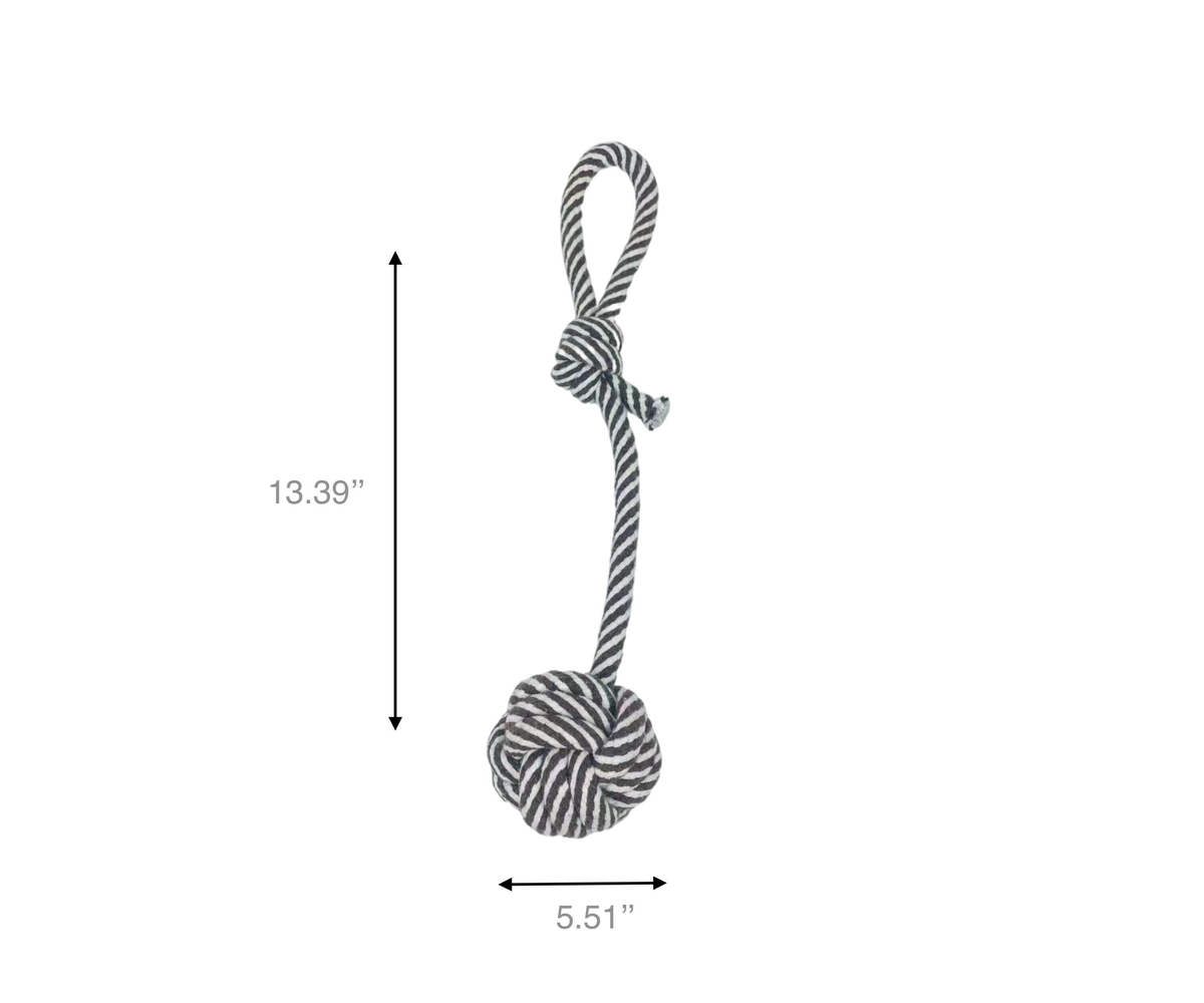 Monli Rope Toy / Black and White-3