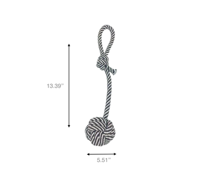 Monli Rope Toy / Black and White-3