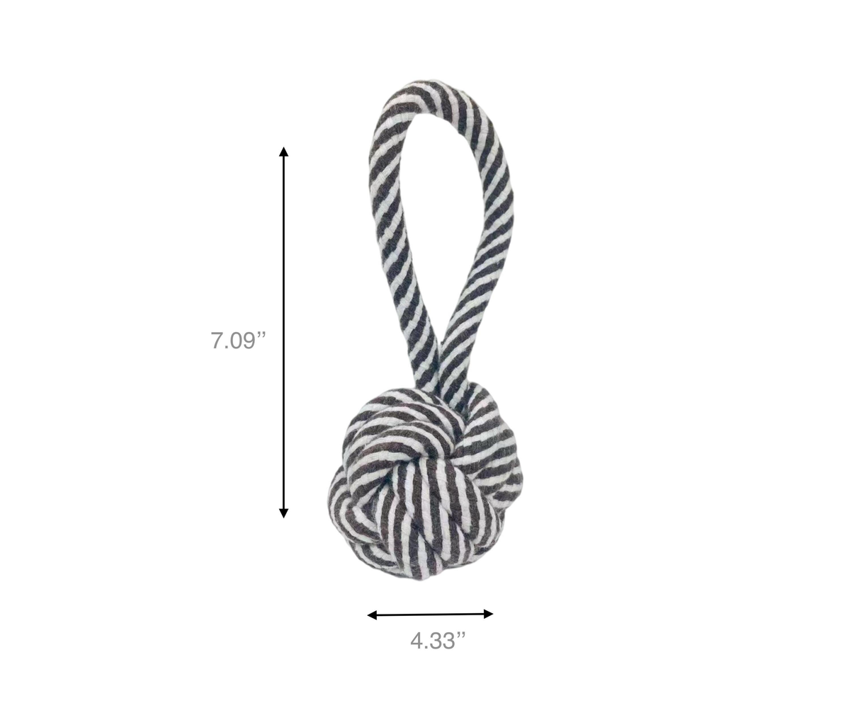 Monli Rope Toy / Black and White-2