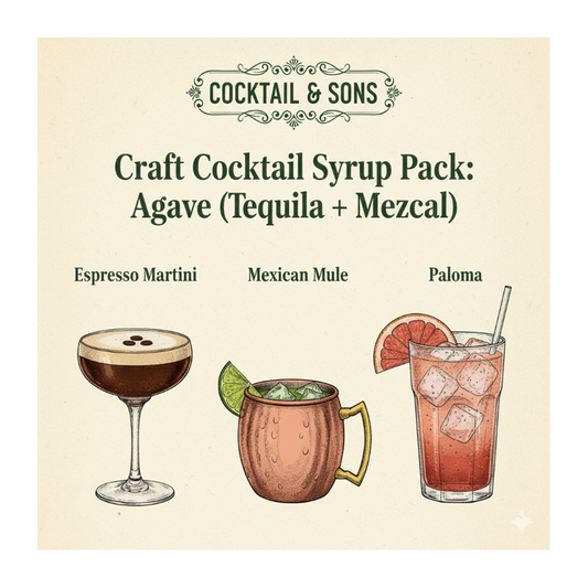 The Agave Lover’s Essential Syrup Collection (Craft Cocktail Syrup Pack - 8oz)-0