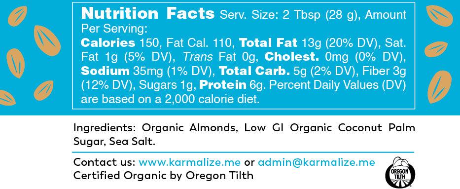 Organic Almond Butter  - Freshly Made-1