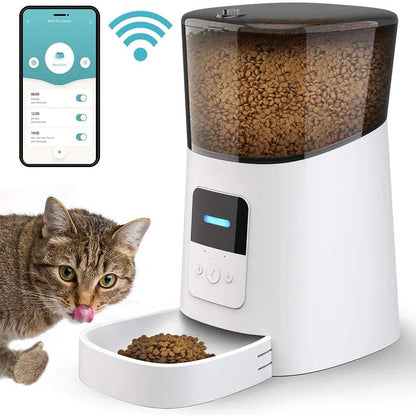 Automatic Cat Feeder WiFi Enable Smart Pet Dog Food Dispenser-2