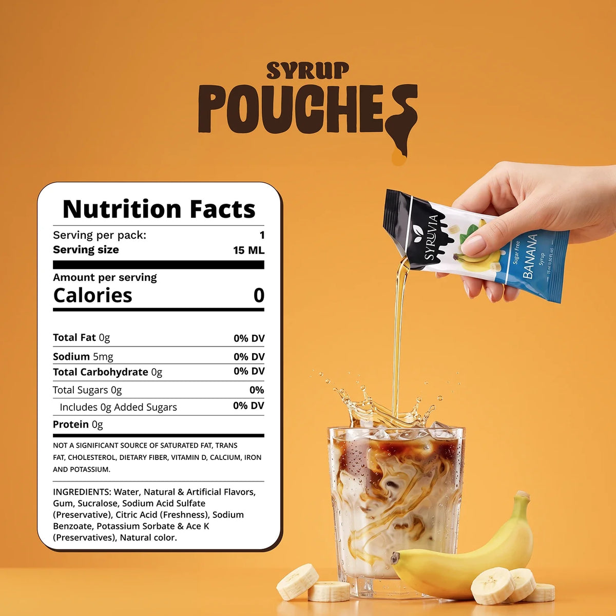Sugar Free Banana Syrup Pouches-1