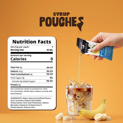 Sugar Free Banana Syrup Pouches-1