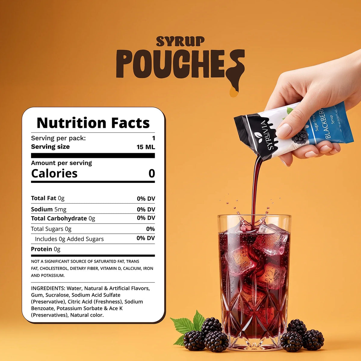 Sugar Free Blackberry Syrup Pouches-1