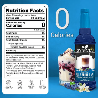 Sugar-Free BLUNILLA Syrup™ Vanilla Blueberry-2