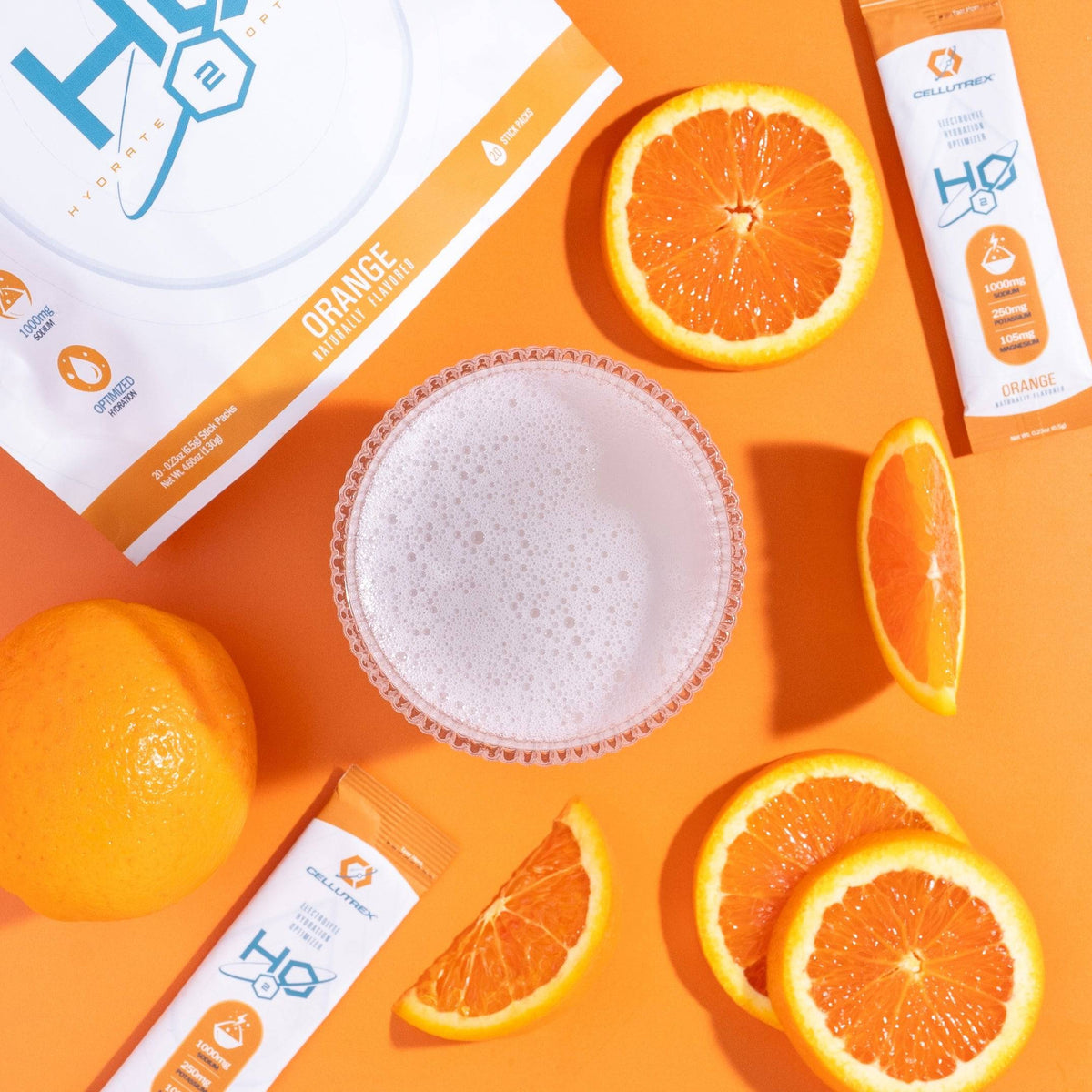 H2O ELECTROLYTES™ - Orange | Zero Sugar Electrolyte Powder-2