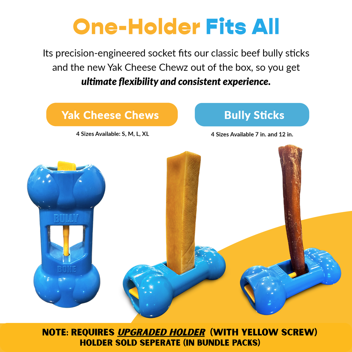 Large Yak Cheese, Bully Stick, and Bully Bone Pro Combo Pack-2