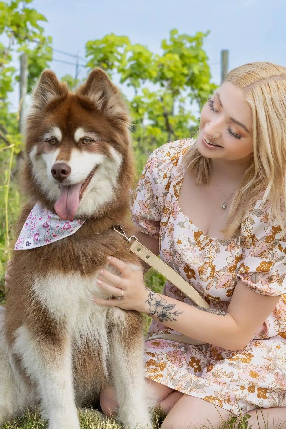 Cheers to Love Dog Bandana-2