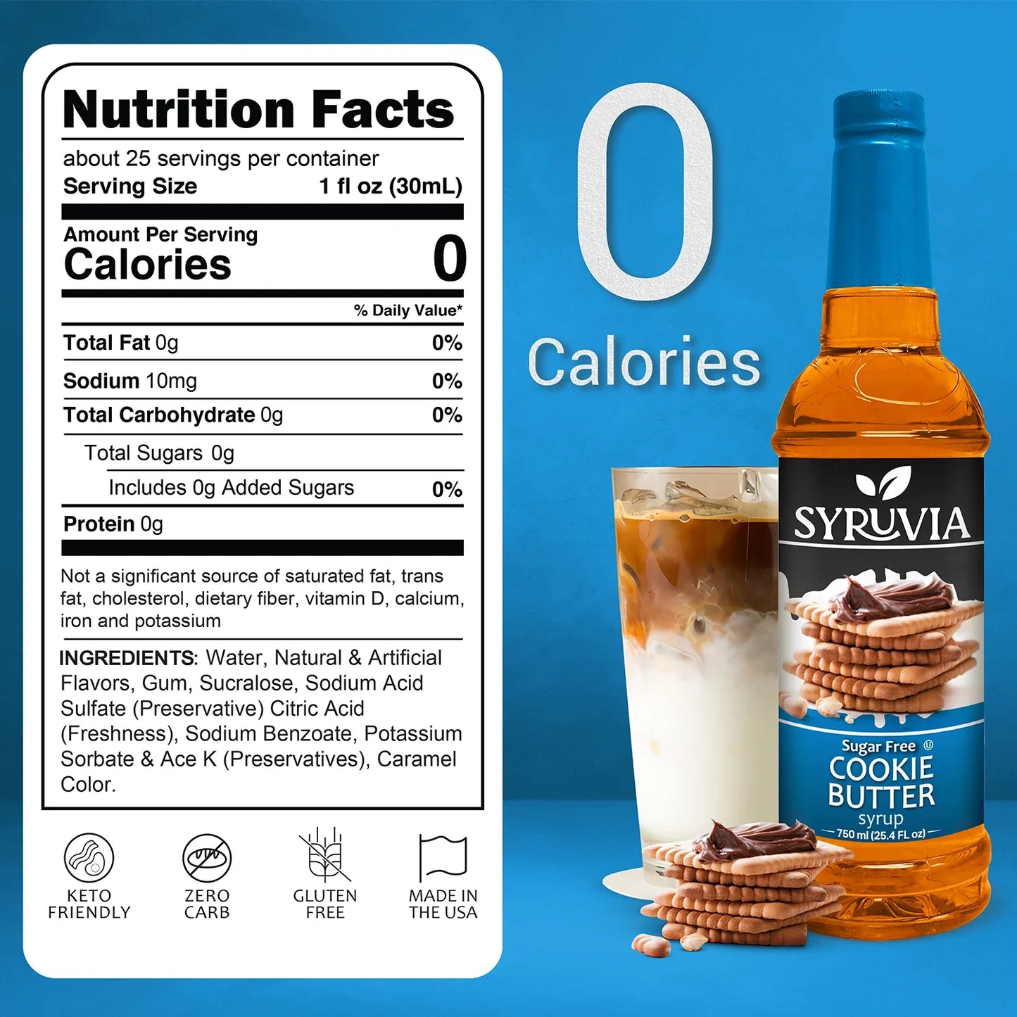 Sugar Free Cookie Butter Coffee Syrup
