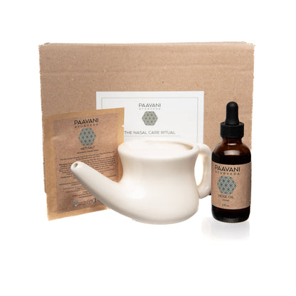 Nasal Care Ritual | Ayurvedic Neti & Nasya Kit for Sinus Health-1