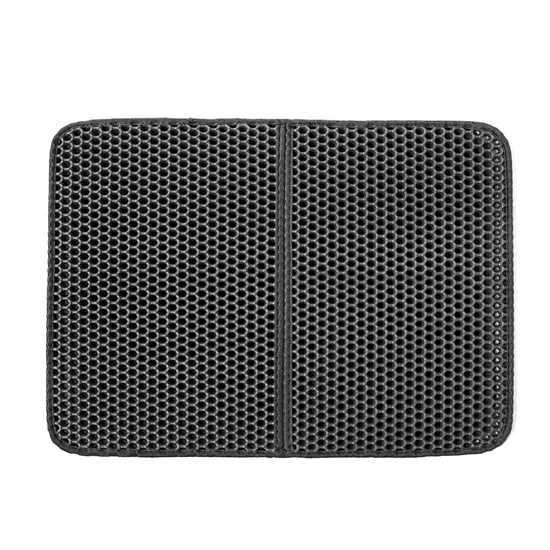 Pet Cat Litter Mat Waterproof EVA Double Layer Cat Litter Trapping Pet Litter Box Mat Clean Pad Products For Cats Accessories-1