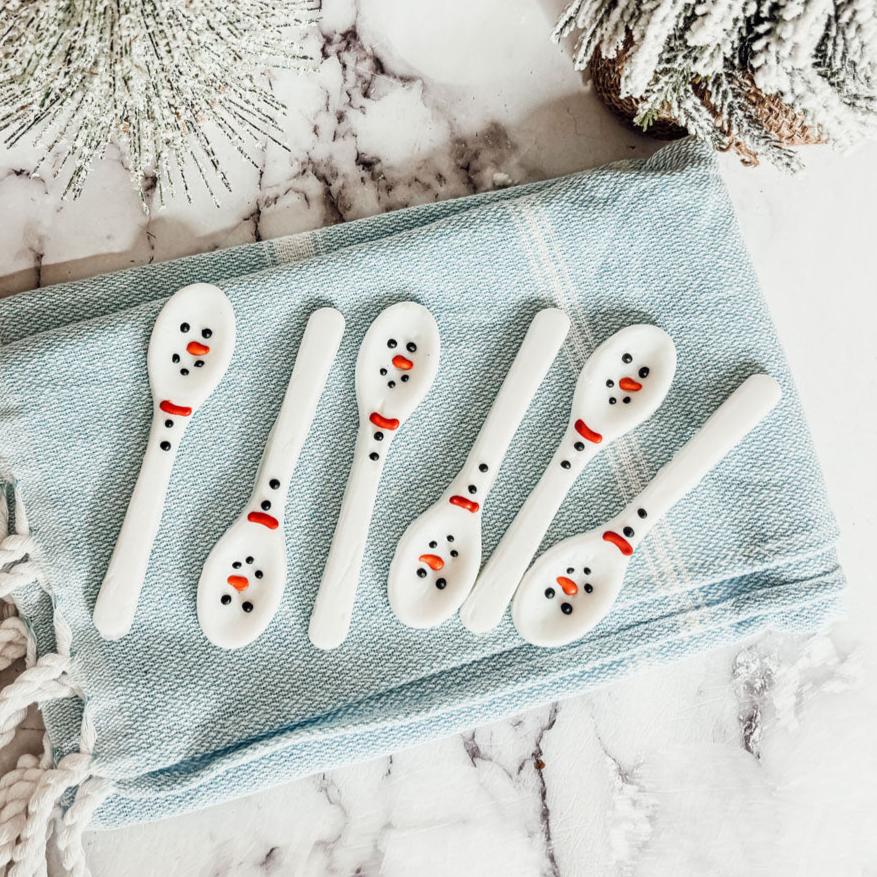 Snowman Edible Spoons-0