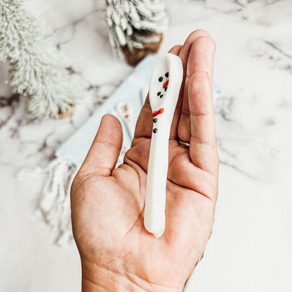 Snowman Edible Spoons-4