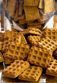 Banana Nut Waffle Crunchy Dog Treats | Made in USA-0